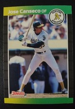 Jose Canseco - Oakland A's - 1989 Donruss Baseball Card