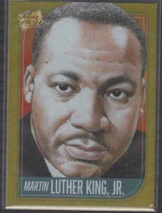 MARTIN LUTHER KING JR. 2021 Pieces of the Past #26 Gold Foil Parallel