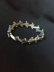 Sterling Silver 925 Mid-Century Brutalist Vintage BRACELET 42g - Picture 1 of 13