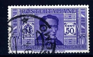 Franc. Regno Italia - Società Dante Alighieri - G.Leopardi - 50 C - 1932 - Usato - Foto 1 di 1
