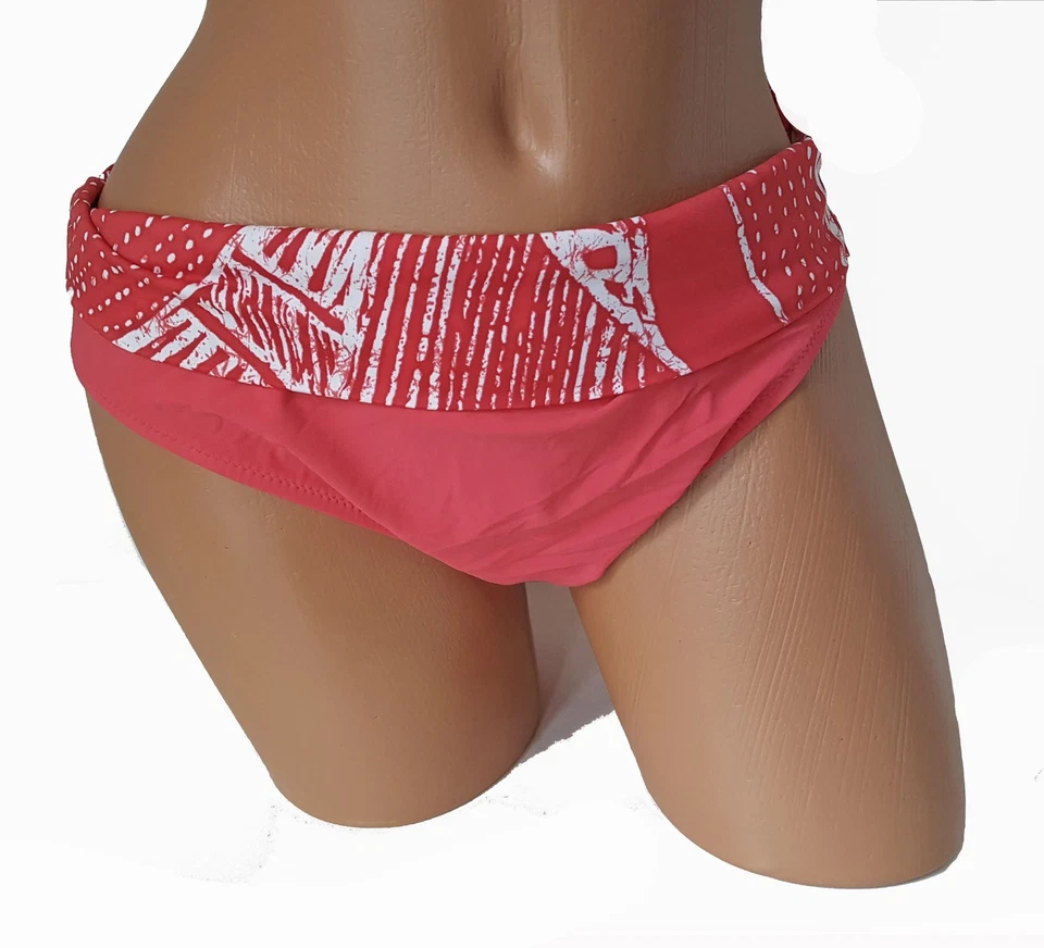 Profile NEW Coral Red Women's Size L Large 14 Swimsuit Bikini Bottom $58 4569 - Image 1 of 1