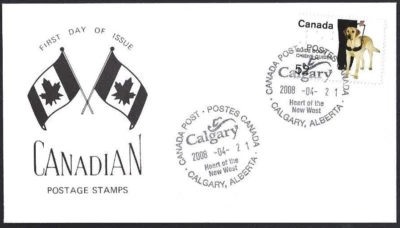 🍁Canada  #2266    "GUIDE DOGS - BLIND"  Nice New 2008 Special Event Cachet - Image 1 of 2