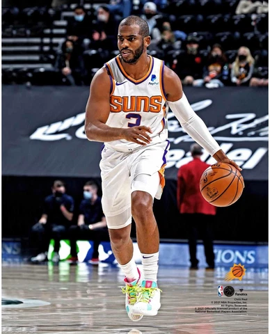 Chris Paul Phoenix Suns Unsigned Dribbling Photograph Cover