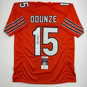 Autographed/Signed Rome Odunze Chicago Orange Football Jersey JSA COA - Picture 1 of 4