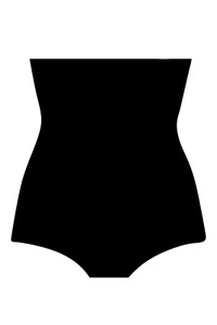 Pour Moi High Waist Shaping Brief Definitions Black or Nude Shapewear - 96003 - Picture 1 of 6
