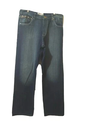 Jeans masculino Jeep World 38x34 jeans azul cravejado bolsos com zíper algodão - Imagem 1 de 4