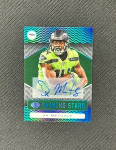 DK Metcalf - Panini Illusions 2020 Shining Stars Green Auto /10 Steelers Seahawk - Picture 1 of 2