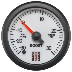 Stack Pro Stepper Motor Turbo Boost Pressure Gauge -30 to +30 Psi 3362 - Picture 1 of 1