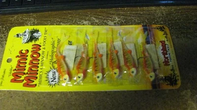 Northland Mimic Minnows, 3/8 OZ, Glo Chub, 6 ct, nuevo, envío gratuito Foto 1 de 2