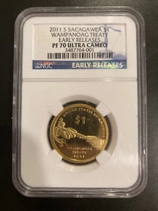 2011-S SACAGAWEA / NATIVE AMERICAN DOLLAR TREATY NGC PR70UCAM 70 ~ READ Note - Picture 1 of 2
