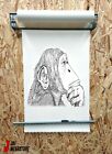 Wall Mounted 500mm Paper Roll Dispenser - Art, Sketch, Painting, Notes