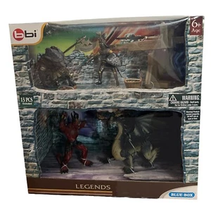 LEGENDS BBI Blue-Box Legends Collectibles 13 Pcs. NIB 2011 Dragon Dungeon - Picture 1 of 11