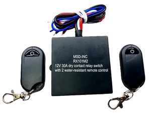 12V 30A 315mhz 0v output switch with 2 MOMENTARY remote control RX101M2 - Picture 1 of 5