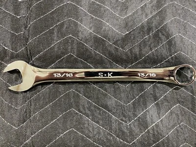 SK Professional Tools 88226 13/16" 12pt SuperKrome Fractional Combo Wrench - USA - Image 1 of 4