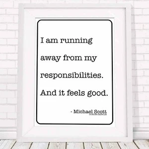 Michael Scott Quote - The Office Poster Print Sizes A5 to A0 **FREE DELIVERY** - Bild 1 von 14