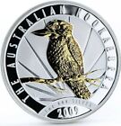 Australien Silbermünze 1 Oz KOOKABURRA auf Zweig vergoldet 1 Dollar 2009 