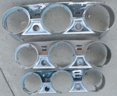 ХРОМИРОВАННАЯ РАМКА СПИДОМЕТРА ПРИБОРНОЙ ПАНЕЛИ THUNDERBIRD 1961-1963 61-63 FORD - Изображение 1 из 4