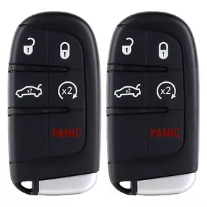 2 Fits Chrysler 300 Dodge Challenger Keyless Entry Remote Control Car Key Fob - Picture 1 of 8