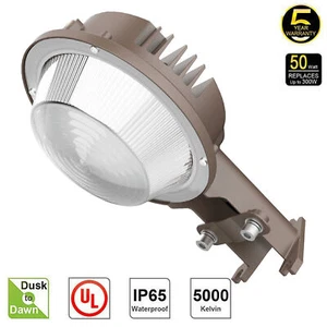 50W LED Barn Light 5000K 5500LM Dusk To Dawn Yard Outdoor IP65 Waterproof Lights - Picture 1 of 15