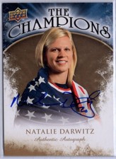 2009-10 Upper Deck The Champions Autographs Gold #CHND Natalie Darwitz *S3853