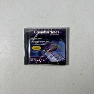 Grammar Notes Level Three Holy Macdougal Literature DVD-Rom “New Sealed” - Image 1 of 2