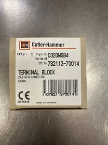 CUTLER-HAMMER C320MSB4 TERMINAL BLOCK - Picture 1 of 1