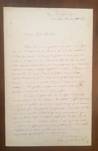 Lettera autografa di Anton Giulio Barrili - Picture 1 of 1