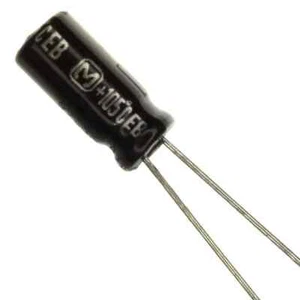 2 pcs 2.2uF 50V, 105C Electrolytic capacitor. P/N EEU-EB1H2R2S - Picture 1 of 1