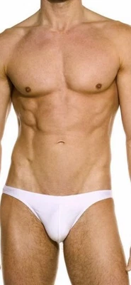 MENS / LADS KINIKI WHITE ANDRE MICRO SWIM TRUNKS SIZE  X-LARGE NEW IN SEALED BAG - Image 1 of 4