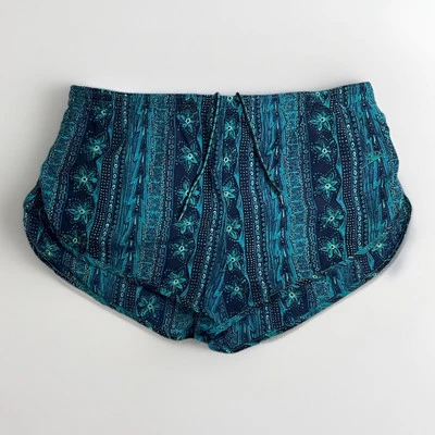 DE COLECCIÓN SPEEDO MUJER NATACIÓN PANTALONES CORTOS TALLA M/L Verde Azul Patrón Cordón Foto 1 de 4