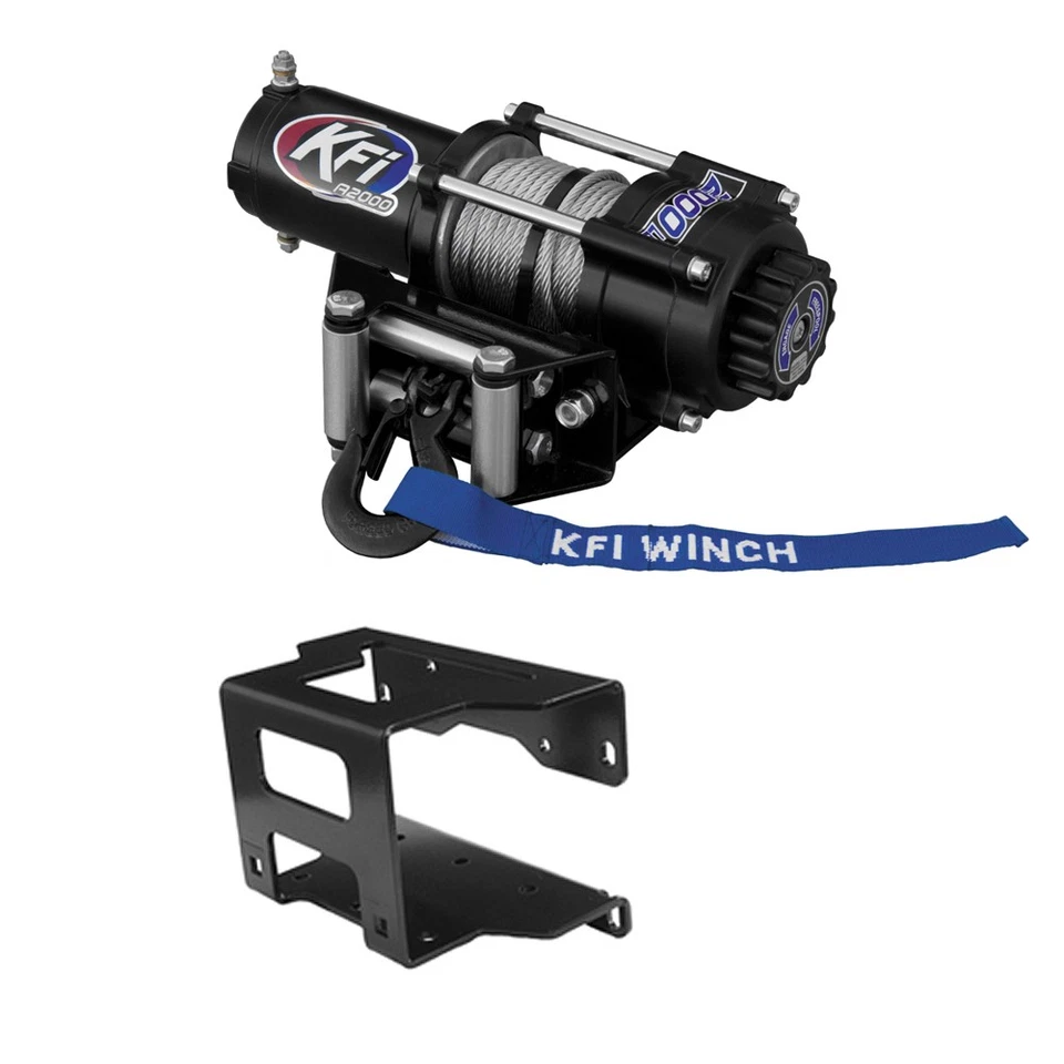 Kit combinado de cabrestante KFI 2000 lb (M3) para Polaris Sportsman 400 2008-2010 Foto 1 de 4