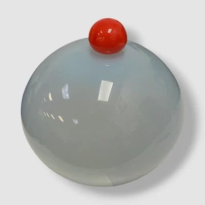 Cubierta con tapa de soporte de vidrio Bon Bon blanco Helle Mardahl Foto 1 de 4