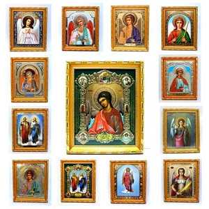 Ikone Schutzengel geweiht икона Ангел хранитель освящена 14,5x12,5x1,7 cm - Picture 1 of 14