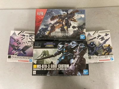 Lot of 4 Bandai Gundam HGUC #117 MS-06B Gouf Custom 1/144 Model Kits USA - Image 1 of 4