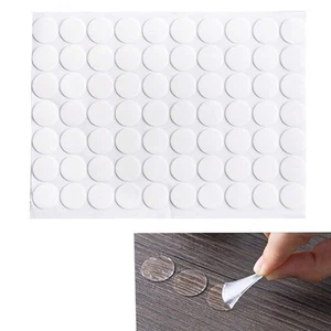 210 Count Transparent Double-Sided Tape Stickers Round Acrylic No Traces Adhe... - Picture 1 of 5