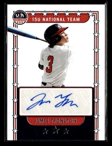 2024 Panini Stars & Stripes 15U National Team Signatures #NTS-JT James Tronstein - Picture 1 of 2