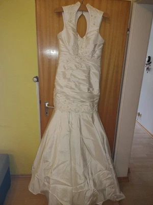 lohrengel brautkleid gr 38-40 gebraucht 2 teilig kleid mit rock elfenbeinweiss - Bild 1 von 4