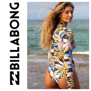 BNWT BILLABONG A/DIV LONG SLEEVE BODYSUIT ONE PIECE MEDIUM/10 RRP $129.99 - Bild 1 von 10