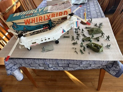 1961 Remco Whirlybird Monkey Division Helicopter WORKS/Complete In Box Excellent - Image 1 of 4