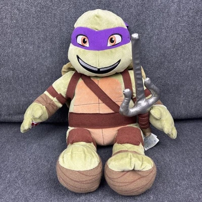 Donatello 18" Plush TMNT Teenage Mutant Ninja Turtle BAB Build a Bear + Shell - Image 1 of 4