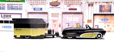 Maisto 1950 Mercury Cacho Custom w/Alameda Camper Trailer New/Loose Rubber Tires - Image 1 of 4