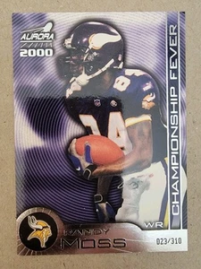 2000 Pacific Aurora - Championship Fever Randy Moss #11 Silver /310 - Picture 1 of 3