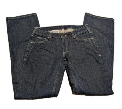 Jeans Carhartt azul oscuro calce recto elástico denim para mujer 2X32 WB052 DKN USADOS EN EXCELENTE CONDICIÓN Foto 1 de 4