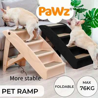 Pawz Pet Ramp Dog Stairs for Bed Sofa Car Steps Ladder Portable Foldable Travel - image 1 of 4