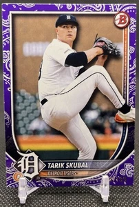 Bowman Tarik Skubal 2025 patrón púrpura/199! - Tigres de Detroit - Imagen 1 de 2