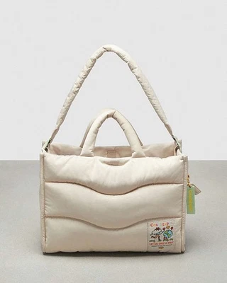 Nuevo con etiquetas Bolso de hombro Coach Coachtopia Loop grande Shopper CQ057 Cloud Carryall Foto 1 de 4