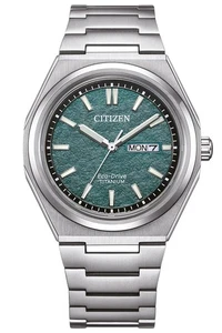 CITIZEN Eco-Drive Herren-Solaruhr Titan Petrol AW0130-85XC - Bild 1 von 5
