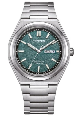 CITIZEN Eco-Drive Herren-Solaruhr Titan Petrol AW0130-85XC - Bild 1 von 4