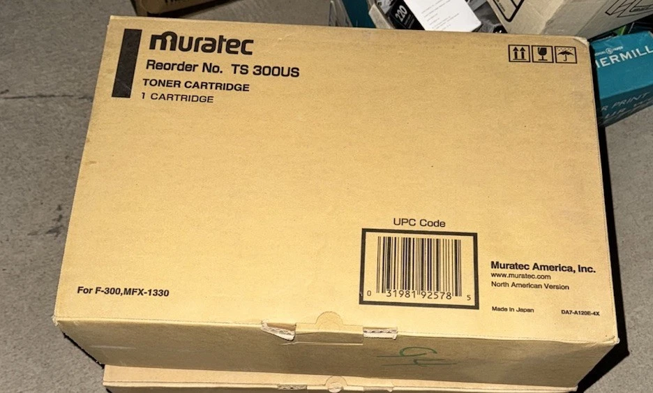 New MURATEC TS300US Black Toner Cartridge For F-300/305/315, MFX-1330 - Image 1 of 1