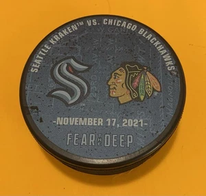 SEATTLE KRAKEN vs Chicago Blackhawks LIMITED EDITION 11/17/21 - Picture 1 of 5